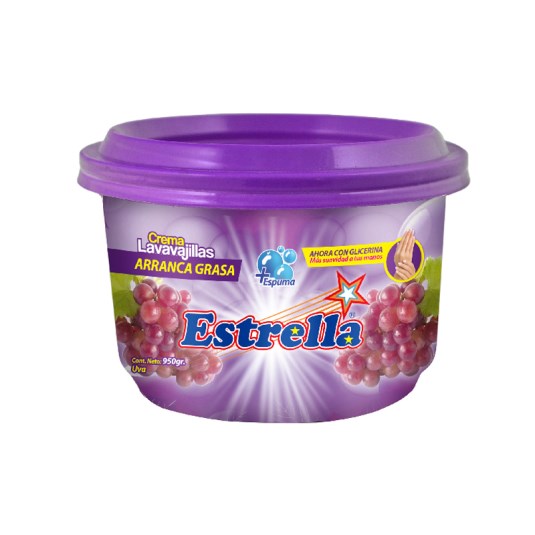 Estrella Lavavajilla Crema Uva 950 Gr.