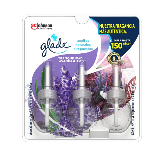 Repuesto Aceites Glade Lavanda y Aloe Rep x3 63Ml