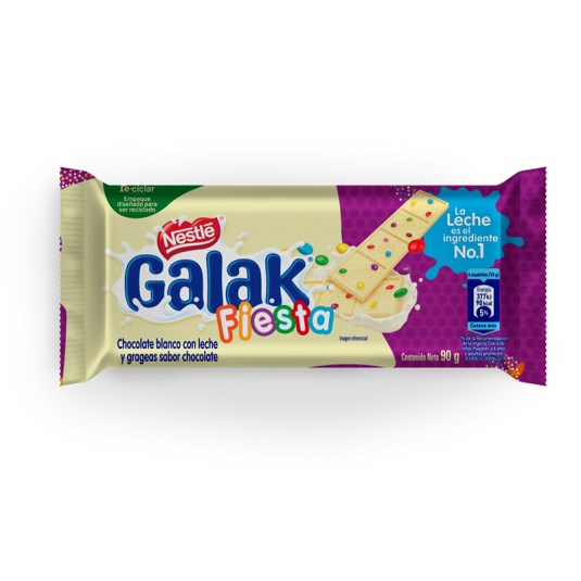 Chocolate Blanco Fiesta Tableta Galak 90 Gr