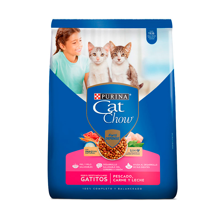 Purina Cat Chow Chachorros Pescado Carne Y Le