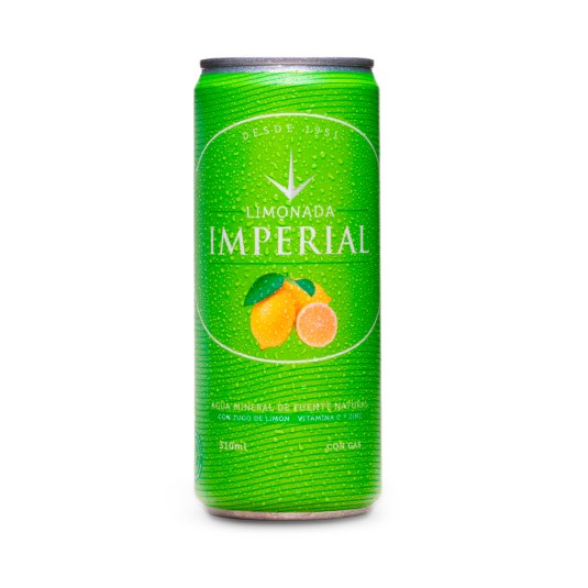 Agua Minerva Sabor A Limon Imperial Lata 330