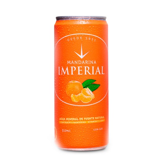 Agua Minerva Sabor A Mandarina Imperial Lata