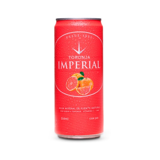 Agua Minerva Sabor A Toronja Imperial Lata 33