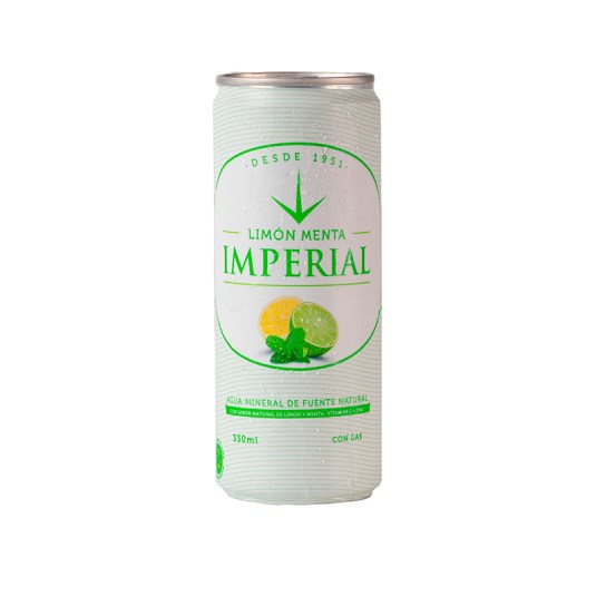 Agua Minerva Sabor A Limon Y Menta Imperial L