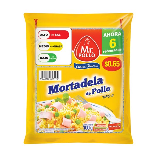 Mortadela De Pollo Linea Diaria Mr. Pollo