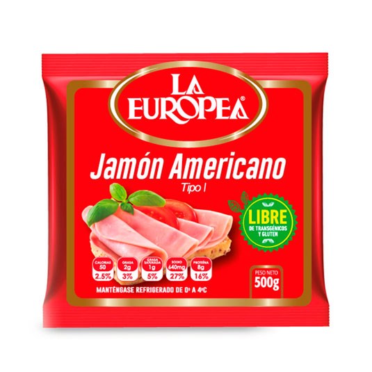 Jamón Americano La Europea 500 Gr