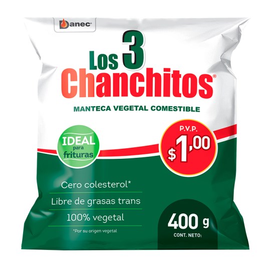Manteca Funda Tres Chanchitos 400 Gr