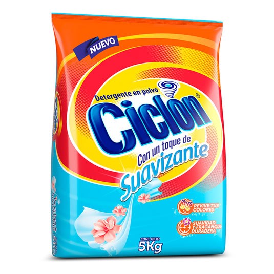 Detergente Con Suavizante Ciclón 5Kg