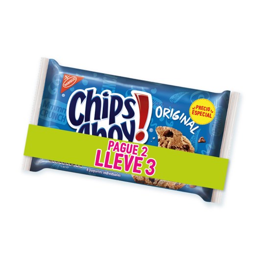 Pack 3 X 2 Galleta Con Chispas Sabor Chips Ahoy