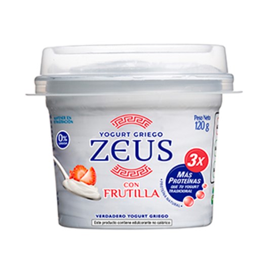 Yogurt Griego Frutilla Zeus 120 Gr.