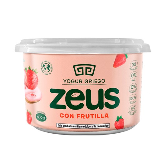 Yogurt Griego Frutilla Zeus 400 Gr.