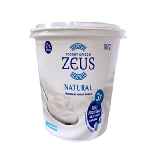 Yogurt Griego Natural Zeus 900 Gr.
