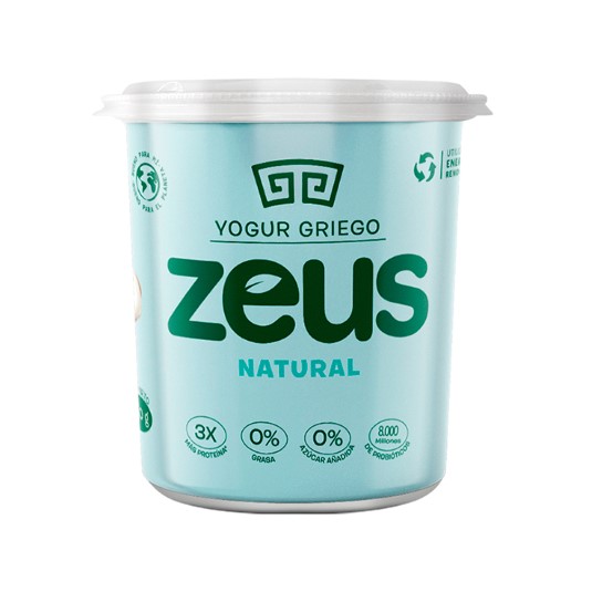 Yogurt Griego Natural Zeus 900 Gr.