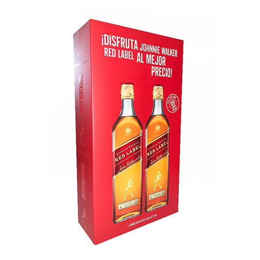 Johnnie Walker Two Packwhisky Rojo 750 Ml.