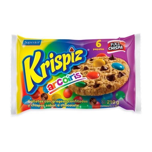 Arcoiris Galleta Sabor A Chocolate Krispiz 21