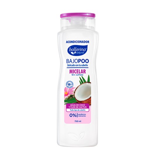 Acondicionador Bajopoo Micelar Flor Ballerina 750Ml.