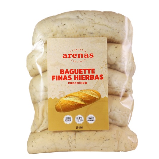 Baguette Finas Hierbas Precocido Arenas X 5 U