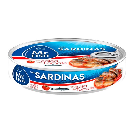 Mr. Fish Sardinas En Salsa De Tomate Lata 425G