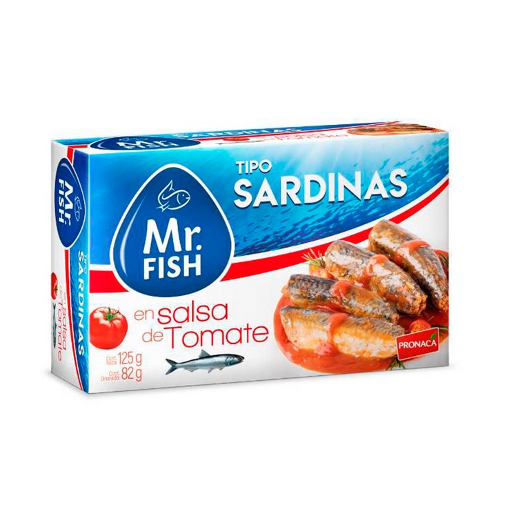 Mr. Fish Sardinas En Salsa De Tomate Lata 125G