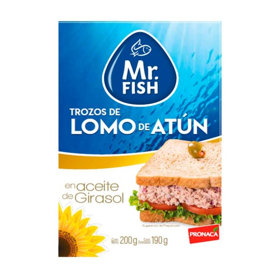 Mr. Fish Atún En Aceite De Girasol Pouch 200G