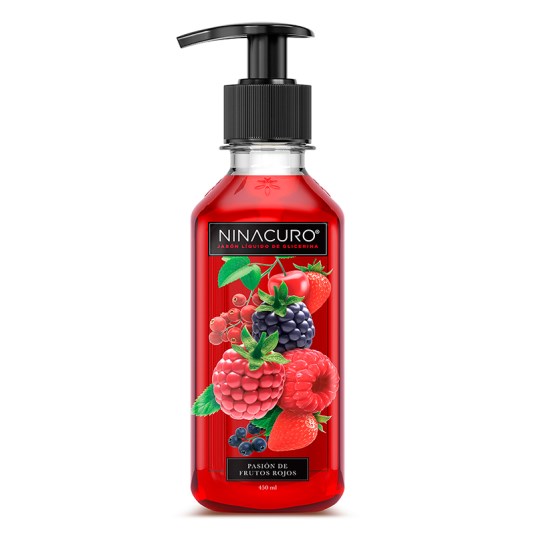 Ninacuro Jabon Liquido Pasion Frutos Rojos 450Ml.