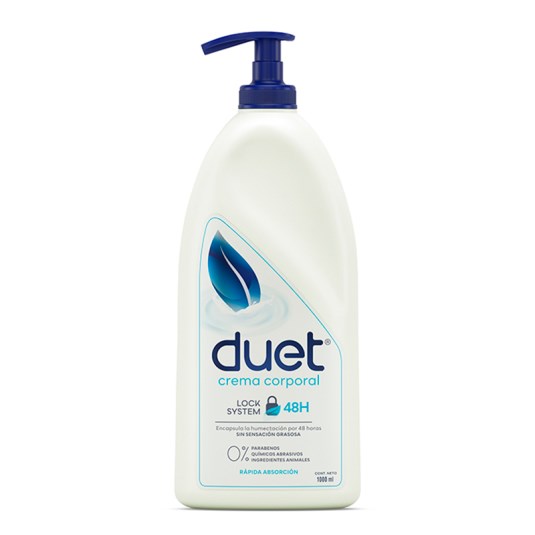Crema Corporal Humectante Duet 1000Ml