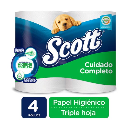 Papel Higiénico Cuidado Completo Scott G X4