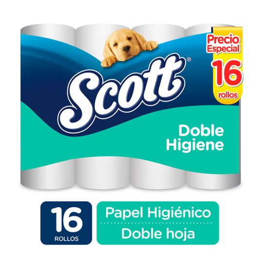 Papel Higiénico Doble Higiene Scott Xg X16