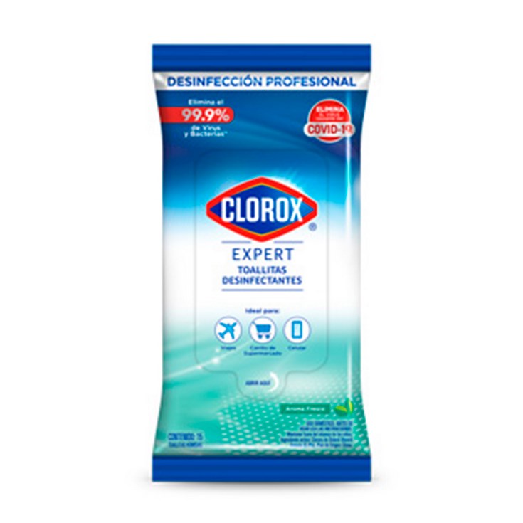 Toallitas Desinfectantes Clorox Expert X 15 F