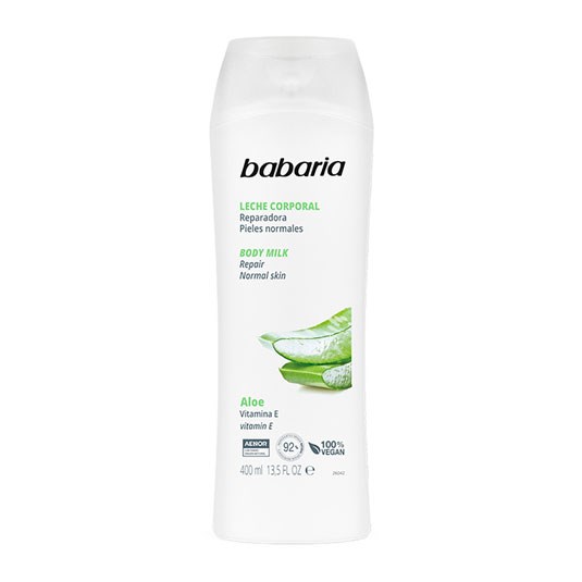 Body Milk Aloe Vera Babaria 400Ml.