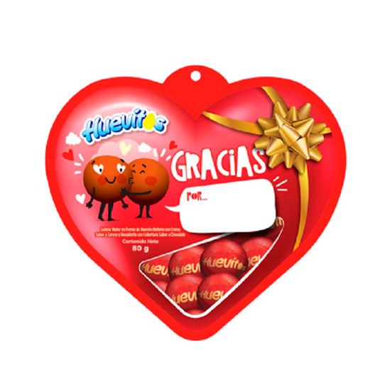 Corazon San Valentin Huevitos 80Gr.