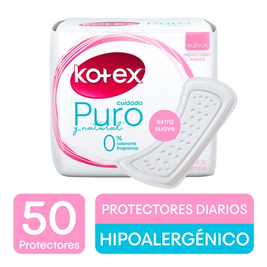 Protectores Diarios Cuidado Puro Kotex X50 Un