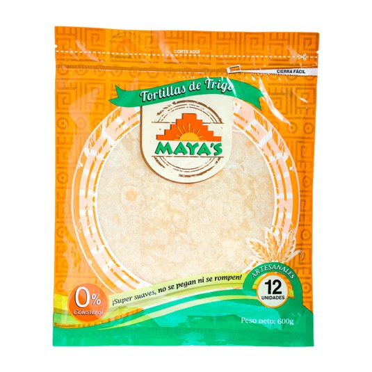 Tortillas Clasicas De Trigo Maya 600 Gr.