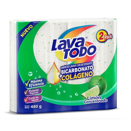 Lavatodo Limon Bipack 480Gr