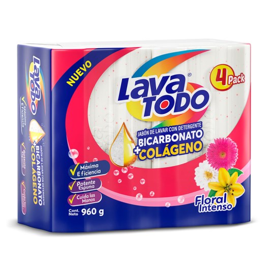 Lavatodo Floral 4Pack 960Gr