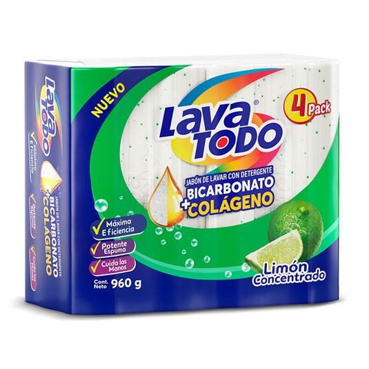 Lavatodo Limon 4Pack 960Gr