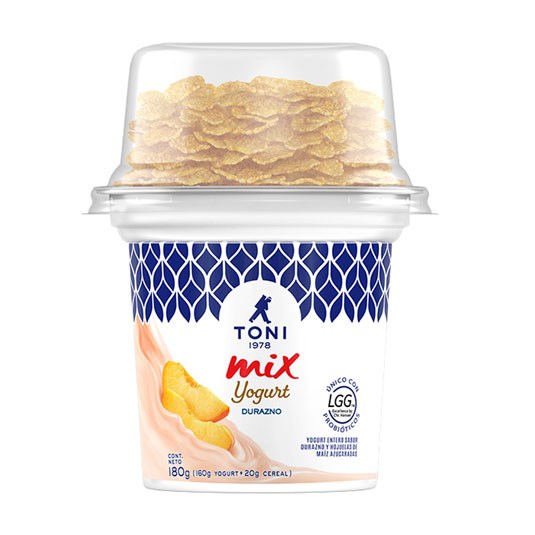 Yogurt Sabor Durazno Toni Mix 180 Ml.