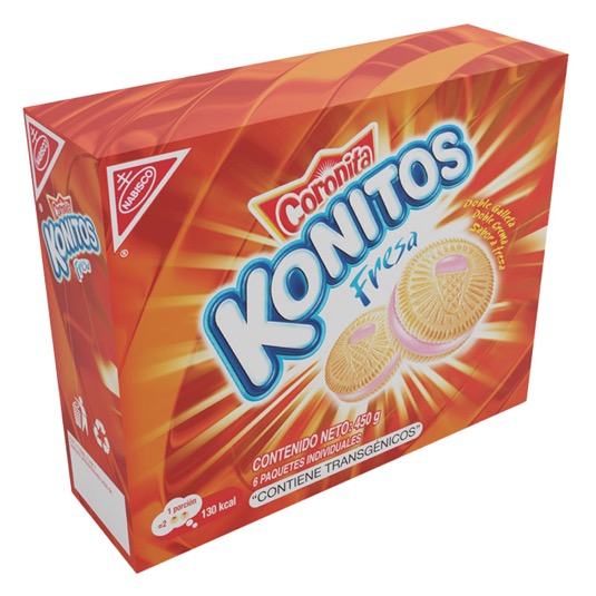 Galleta Sabor Fresa Konitos 450 Gr