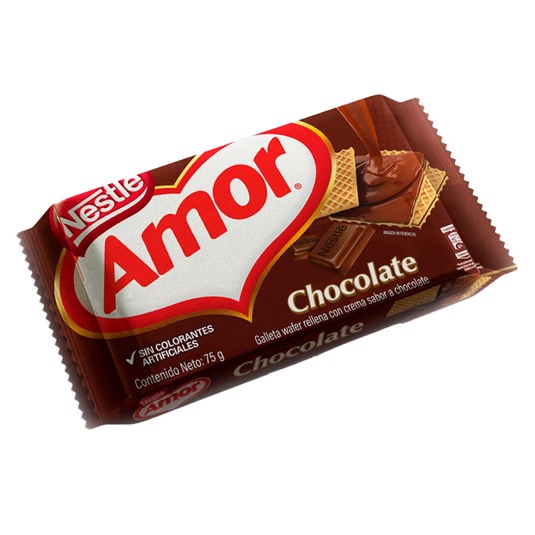 Galleta Waffer Chocolate Amor 75 Gr