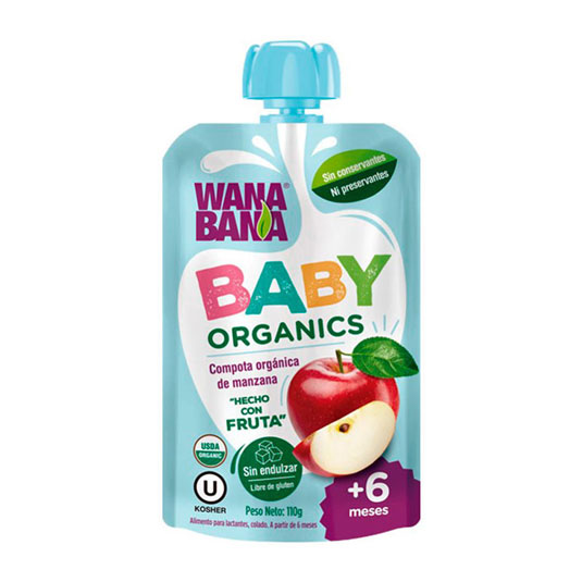 Baby Compota Org Pera-Dur-Man Wanabana 110G