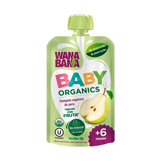 Baby Compota Org Pera Wanabana 110G