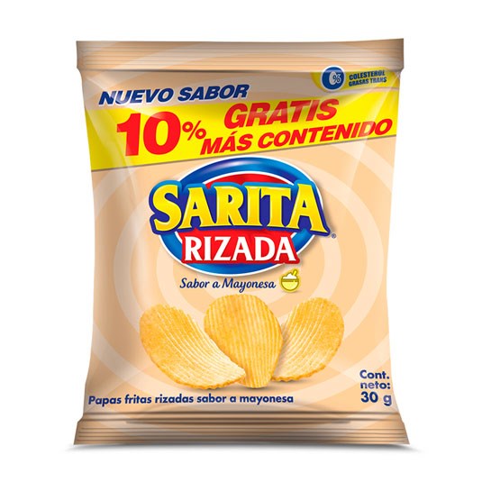 Sarita Papas Rizadas Mayonesa 30Gr.