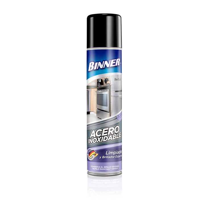 Binner Limpiador Aerosol De Acero Inoxidable 400Ml