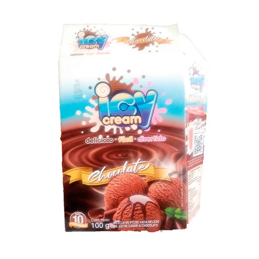 Icy Cream Chocolate Premezcla En Polvo Para Helado
