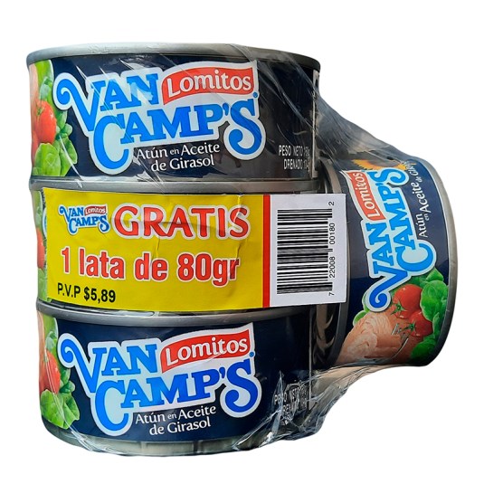 Van Camps 3Pack Atun 160Gr+Gratis Atun 80Gr