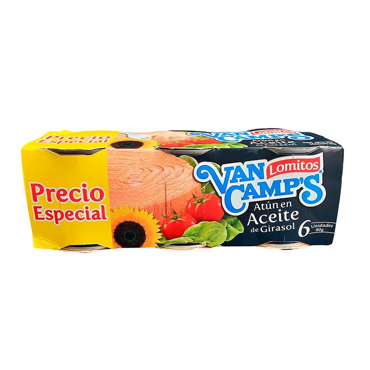 Van Camps 6Pack Atun Girasol 80Gr