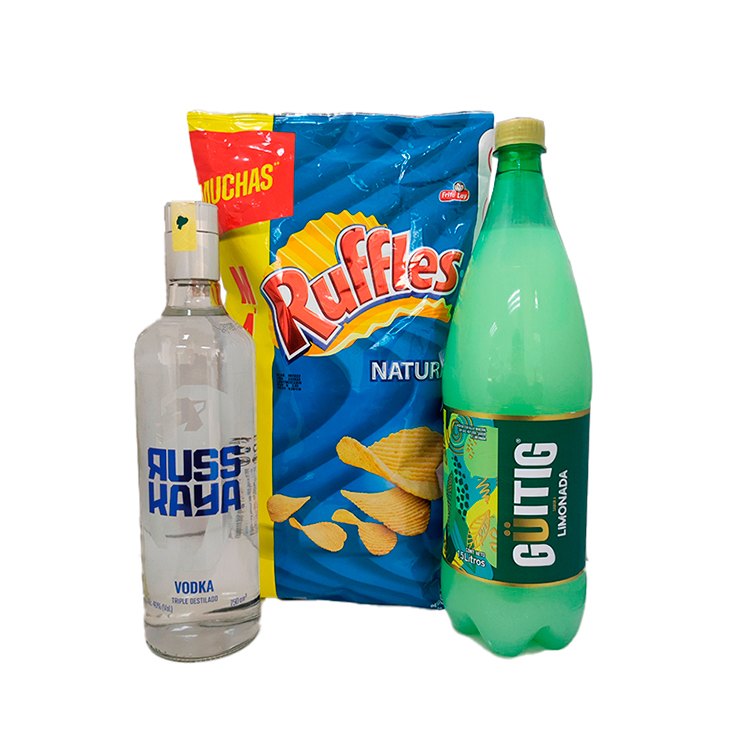 Combo Russkaya 750 Ml+Guitig Limonada 1.5Lt+Dorito