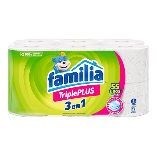 Familia Papel Higiénico Tripleplus X12