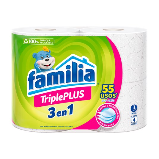 Familia Papel Higiénico Tripleplusx 4