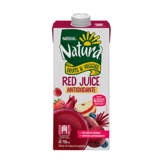 Red Juice Natura Fruits & Veggies 750Ml.